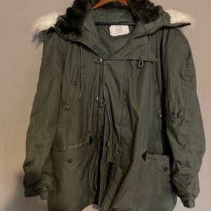 Large, extreme cold parka, military